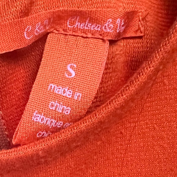 Chelsea & Violet Orange Cut out Dress Size Small - Picture 3 of 3